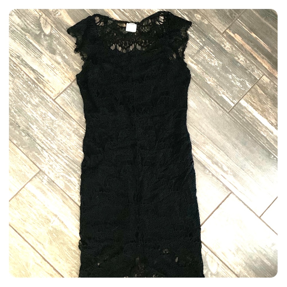 Free people black lace dress